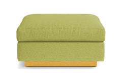 Taylor Plush Ottoman :: Leg Finish: Natural
