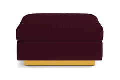 Taylor Plush Ottoman :: Leg Finish: Natural