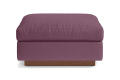 Taylor Plush Ottoman :: Leg Finish: Pecan