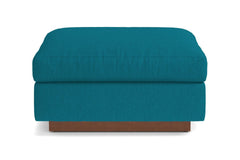 Taylor Plush Ottoman :: Leg Finish: Pecan