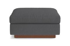Taylor Plush Ottoman :: Leg Finish: Pecan