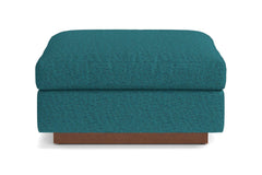 Taylor Plush Ottoman :: Leg Finish: Pecan