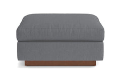 Taylor Plush Ottoman :: Leg Finish: Pecan