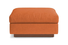 Taylor Plush Ottoman :: Leg Finish: Pecan