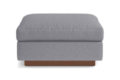Taylor Plush Ottoman :: Leg Finish: Pecan