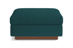 Taylor Plush Ottoman :: Leg Finish: Pecan