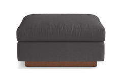 Taylor Plush Ottoman :: Leg Finish: Pecan
