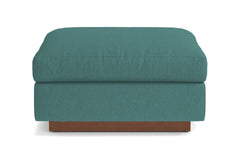 Taylor Plush Ottoman :: Leg Finish: Pecan