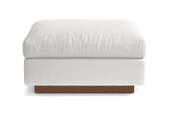 Taylor Plush Ottoman :: Leg Finish: Pecan