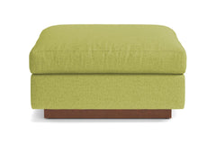 Taylor Plush Ottoman :: Leg Finish: Pecan