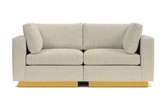 Taylor Plush 2pc Modular Sofa :: Leg Finish: Natural