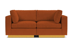 Taylor Plush 2pc Modular Sofa :: Leg Finish: Natural