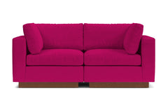 Taylor Plush 2pc Modular Sofa :: Leg Finish: Pecan