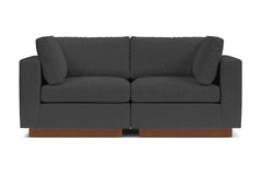 Taylor Plush 2pc Modular Sofa :: Leg Finish: Pecan