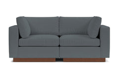 Taylor Plush 2pc Modular Sofa :: Leg Finish: Pecan