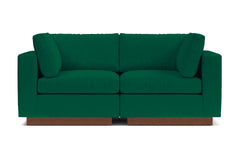 Taylor Plush 2pc Modular Sofa :: Leg Finish: Pecan