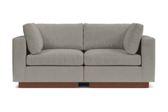 Taylor Plush 2pc Modular Sofa :: Leg Finish: Pecan