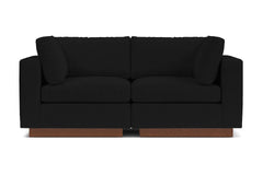 Taylor Plush 2pc Modular Sofa :: Leg Finish: Pecan