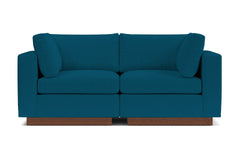 Taylor Plush 2pc Modular Sofa :: Leg Finish: Pecan
