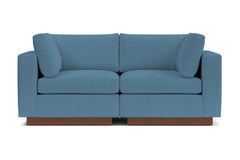 Taylor Plush 2pc Modular Sofa :: Leg Finish: Pecan