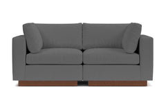 Taylor Plush 2pc Modular Sofa :: Leg Finish: Pecan