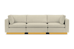 Taylor Plush 3pc Modular Sofa :: Leg Finish: Natural