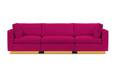 Taylor Plush 3pc Modular Sofa :: Leg Finish: Natural