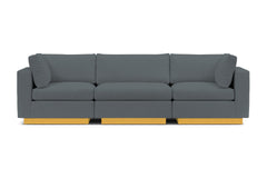 Taylor Plush 3pc Modular Sofa :: Leg Finish: Natural