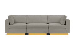Taylor Plush 3pc Modular Sofa :: Leg Finish: Natural