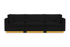 Taylor Plush 3pc Modular Sofa :: Leg Finish: Natural