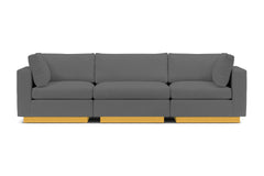 Taylor Plush 3pc Modular Sofa :: Leg Finish: Natural