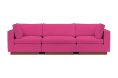Taylor Plush 3pc Modular Sofa :: Leg Finish: Pecan