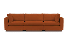 Taylor Plush 3pc Modular Sofa :: Leg Finish: Pecan