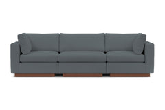Taylor Plush 3pc Modular Sofa :: Leg Finish: Pecan