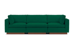 Taylor Plush 3pc Modular Sofa :: Leg Finish: Pecan