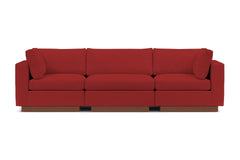 Taylor Plush 3pc Modular Sofa :: Leg Finish: Pecan