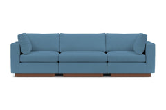 Taylor Plush 3pc Modular Sofa :: Leg Finish: Pecan