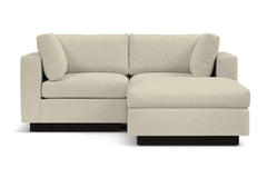 Taylor Plush 3pc Modular Reversible Chaise Sofa :: Leg Finish: Espresso