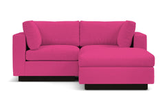 Taylor Plush 3pc Modular Reversible Chaise Sofa :: Leg Finish: Espresso