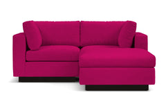 Taylor Plush 3pc Modular Reversible Chaise Sofa :: Leg Finish: Espresso