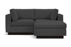 Taylor Plush 3pc Modular Reversible Chaise Sofa :: Leg Finish: Espresso