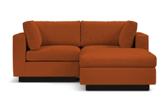 Taylor Plush 3pc Modular Reversible Chaise Sofa :: Leg Finish: Espresso