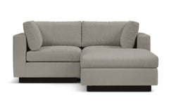 Taylor Plush 3pc Modular Reversible Chaise Sofa :: Leg Finish: Espresso