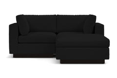 Taylor Plush 3pc Modular Reversible Chaise Sofa :: Leg Finish: Espresso