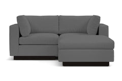 Taylor Plush 3pc Modular Reversible Chaise Sofa :: Leg Finish: Espresso