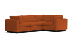 Taylor Plush 4pc Modular L-Sectional Sofa :: Leg Finish: Espresso