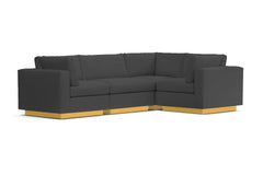 Taylor Plush 4pc Modular L-Sectional Sofa :: Leg Finish: Natural