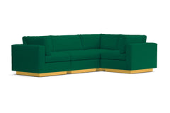 Taylor Plush 4pc Modular L-Sectional Sofa :: Leg Finish: Natural