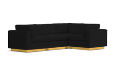 Taylor Plush 4pc Modular L-Sectional Sofa :: Leg Finish: Natural