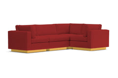 Taylor Plush 4pc Modular L-Sectional Sofa :: Leg Finish: Natural